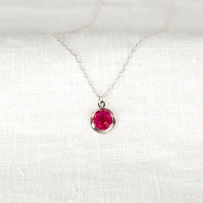 Crushed Peony Eternal Necklace November Birth Flower