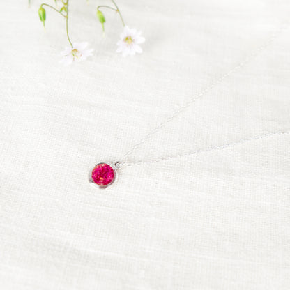 Crushed Peony Eternal Necklace November Birth Flower