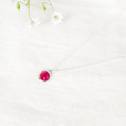 Crushed Peony Eternal Necklace November Birth Flower